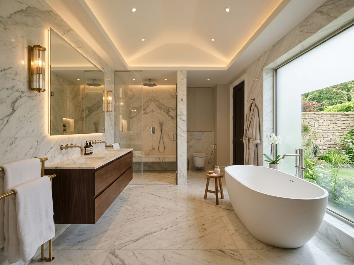 Custom Bathroom Renovation in White Pine